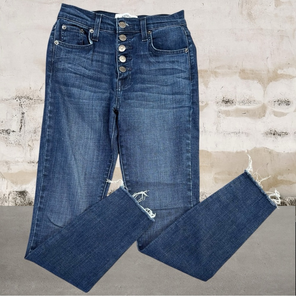 Pistola Women's Dark Blue Straight Leg Jeans Size 25